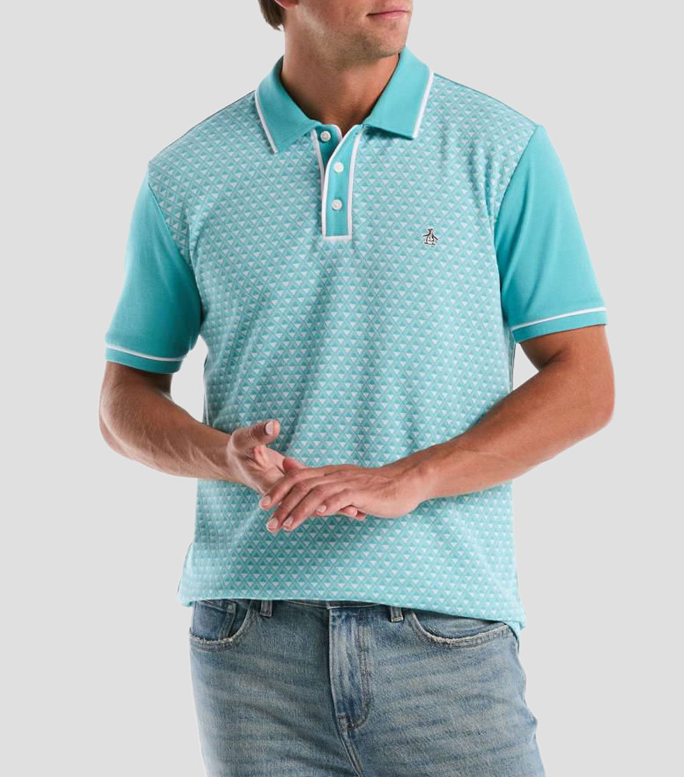 Playera tipo polo manga corta fantasía Hombre